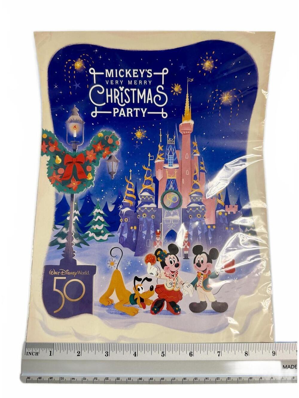 Disney Mickey's Very Merry Christmas Party 50th Anniversary Holiday Print - Picture 2 of 3